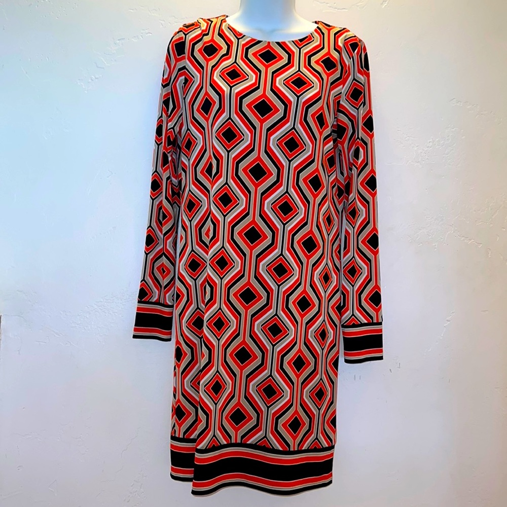 Michael Kors Geometric Print Dress Small